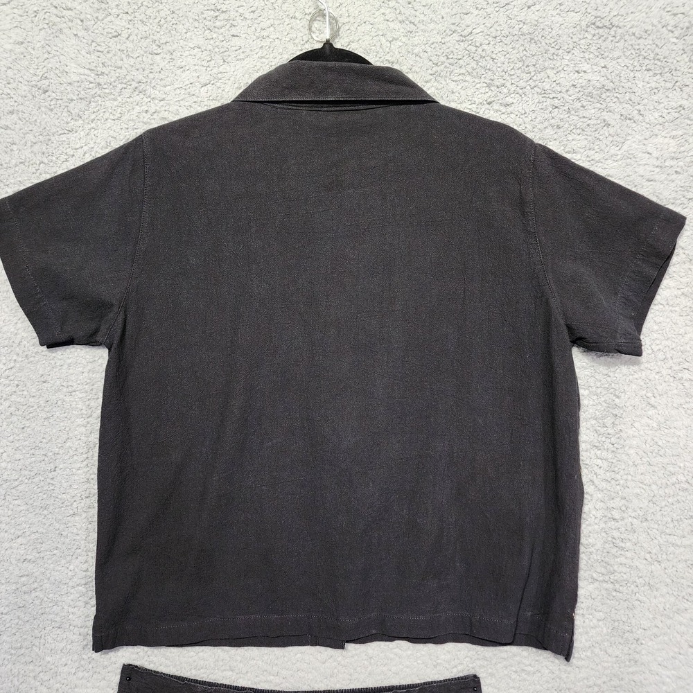 Allison Whitmore‎ Blouse Capri Set Size PXL Safari Black Animal Petite - Picture 11 of 13